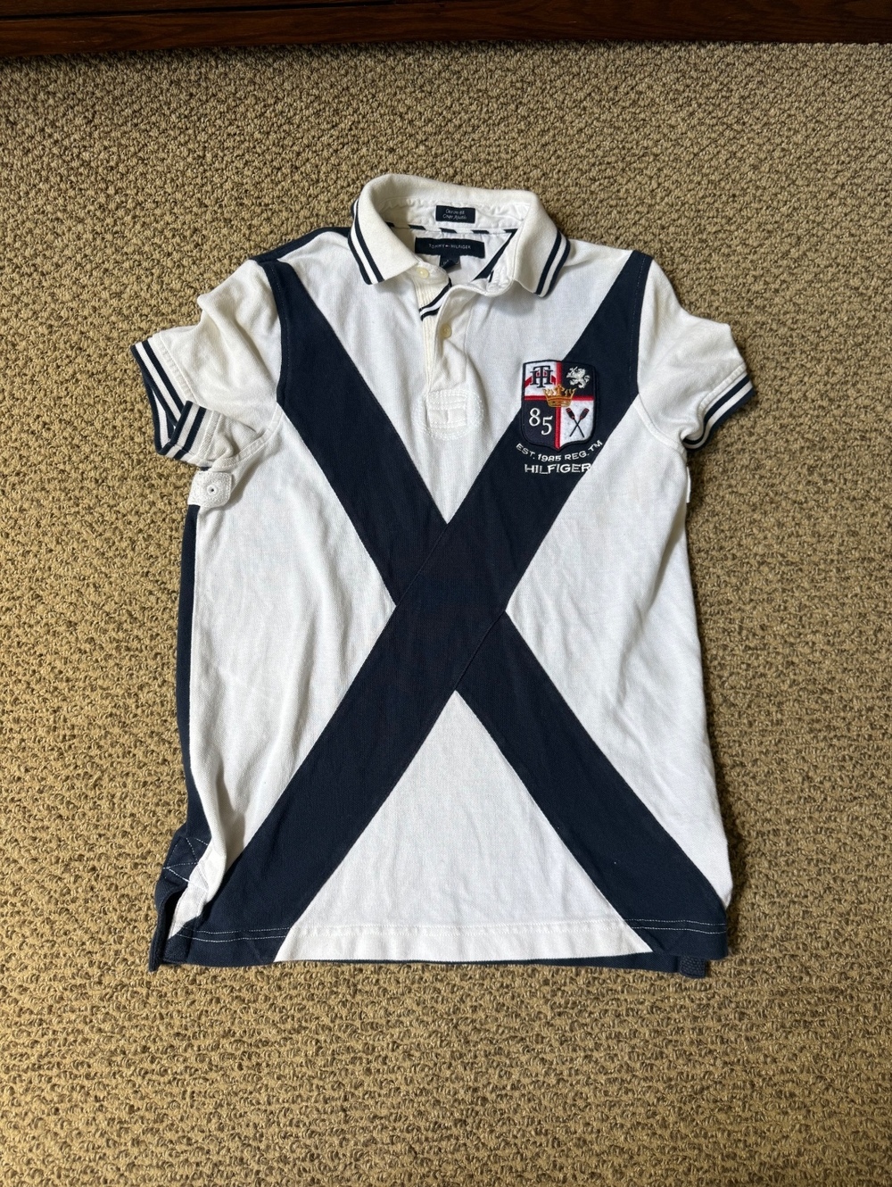 vintage Tommy Hilfiger Rugby collard polo shirt